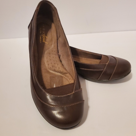 Natural Soul Vegan Glamour Brown Women’s Flats Size 6.5 - Picture 5 of 8